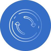 Refresh Gradient Line Circle Icon vector