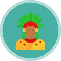 Indian Flat Multi Circle Icon vector