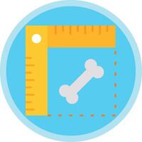 Ruler Flat Multi Circle Icon vector