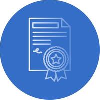 Agreement Gradient Line Circle Icon vector