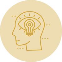 Visualization Line Yellow Circle Icon vector