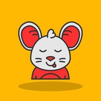 Tongue Filled Shadow Icon vector