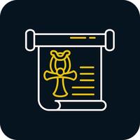 History Line Yellow White Icon vector