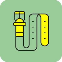 Belt Filled Yellow Icon vector