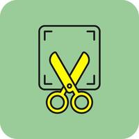 Screenshot Filled Yellow Icon vector