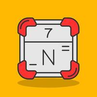 Nitrogen Filled Shadow Icon vector