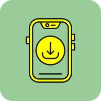Download Filled Yellow Icon vector