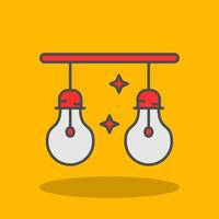 Light Filled Shadow Icon vector