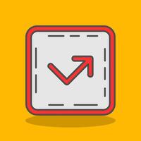 Bounce Filled Shadow Icon vector