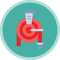 Hose Flat Multi Circle Icon vector