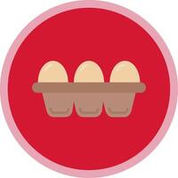 Egg Flat Multi Circle Icon vector