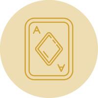 diamantes línea amarillo circulo icono vector