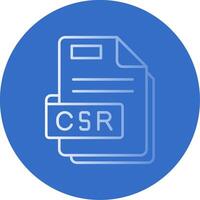 Csr Gradient Line Circle Icon vector