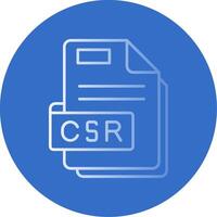 Csr Gradient Line Circle Icon vector