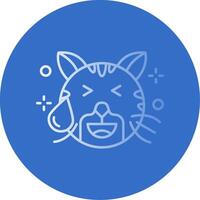 Sweat Gradient Line Circle Icon vector