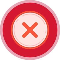 cancelar plano multi circulo icono vector