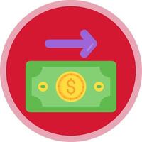 Payment Flat Multi Circle Icon vector