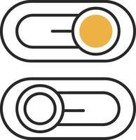 Switch Skined Filled Icon vector