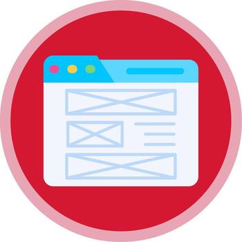 diseño plano multi circulo icono vector