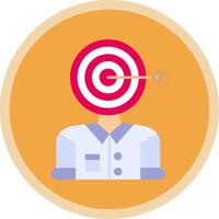 Audience Flat Multi Circle Icon vector