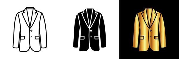 The Tailor's Suit icon symbolizes elegance, craftsmanship, and the art of bespoke tailoring. vector