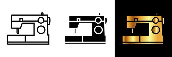 The Sewing Machine icon represents the epitome of craft and precision in the world of textiles. vector