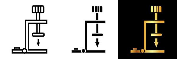 The Hinge Clamps icon embodies secure and adjustable fastening solutions for a variety of applications. vector