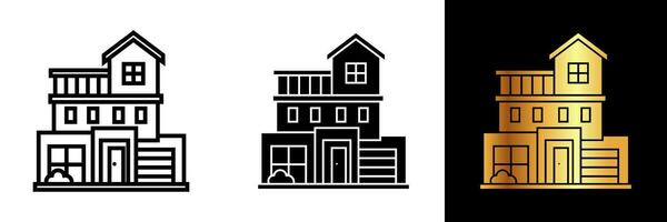 This house icon is a symbol of comfort and shelter, encapsulating the concept of home in a single, timeless image. vector