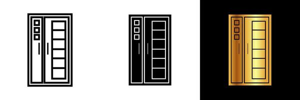 The Door icon represents more than just an entrance it symbolizes opportunities, transitions, and the concept of opening new pathways. vector