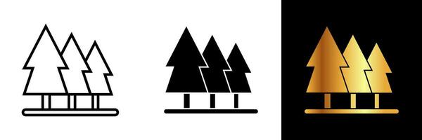 The Tree icon. This versatile symbol is perfect for applications ranging from environmental designs to representing concepts of life, resilience, and ecological balance. vector