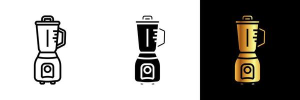 A dynamic and versatile icon representing a blender, symbolizing culinary innovation, smooth blending, and kitchen efficiency. vector