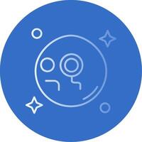 Monocle Gradient Line Circle Icon vector