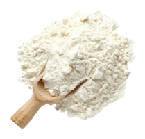 ai généré tas de blanc cuisson farine avec texture détails sur transparent Contexte - Stock png. png