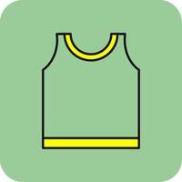 Top Filled Yellow Icon vector