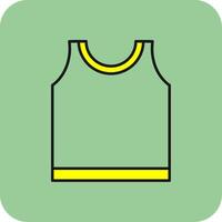 Top Filled Yellow Icon vector