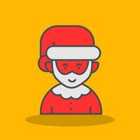 Elfie Filled Shadow Icon vector