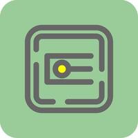 Endpoint Filled Yellow Icon vector