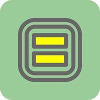Layout Filled Yellow Icon vector