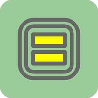 Layout Filled Yellow Icon vector