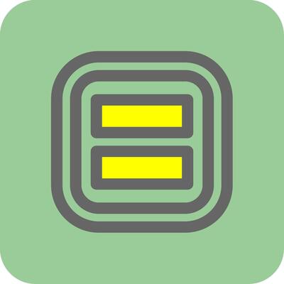 Layout Filled Yellow Icon