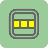 Layout Filled Yellow Icon vector