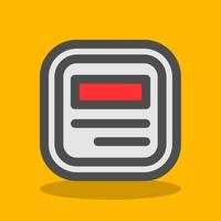 Layout Filled Shadow Icon vector
