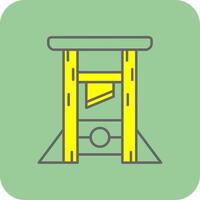 Guilotine Filled Yellow Icon vector