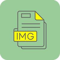 img lleno amarillo icono vector