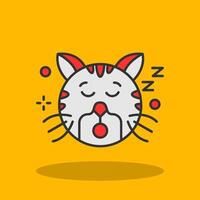 Sleep Filled Shadow Icon vector