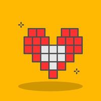 Pixels Filled Shadow Icon vector