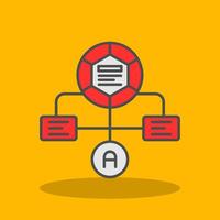Workflow Filled Shadow Icon vector