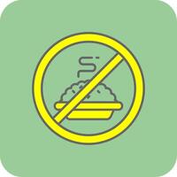 Fasting Filled Yellow Icon vector