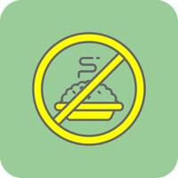 Fasting Filled Yellow Icon vector