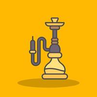 hookah Filled Shadow Icon vector